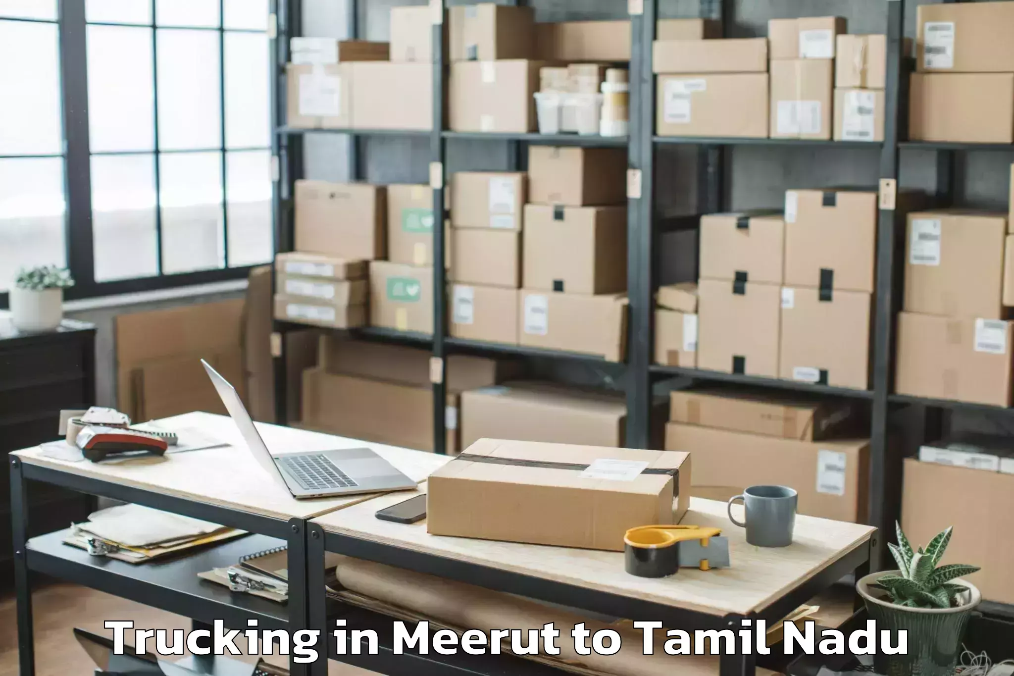 Book Meerut to Muthukulathur Trucking